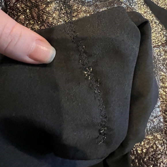 Nasty Gal Gold Textured Skirt - Picture 5 of 5